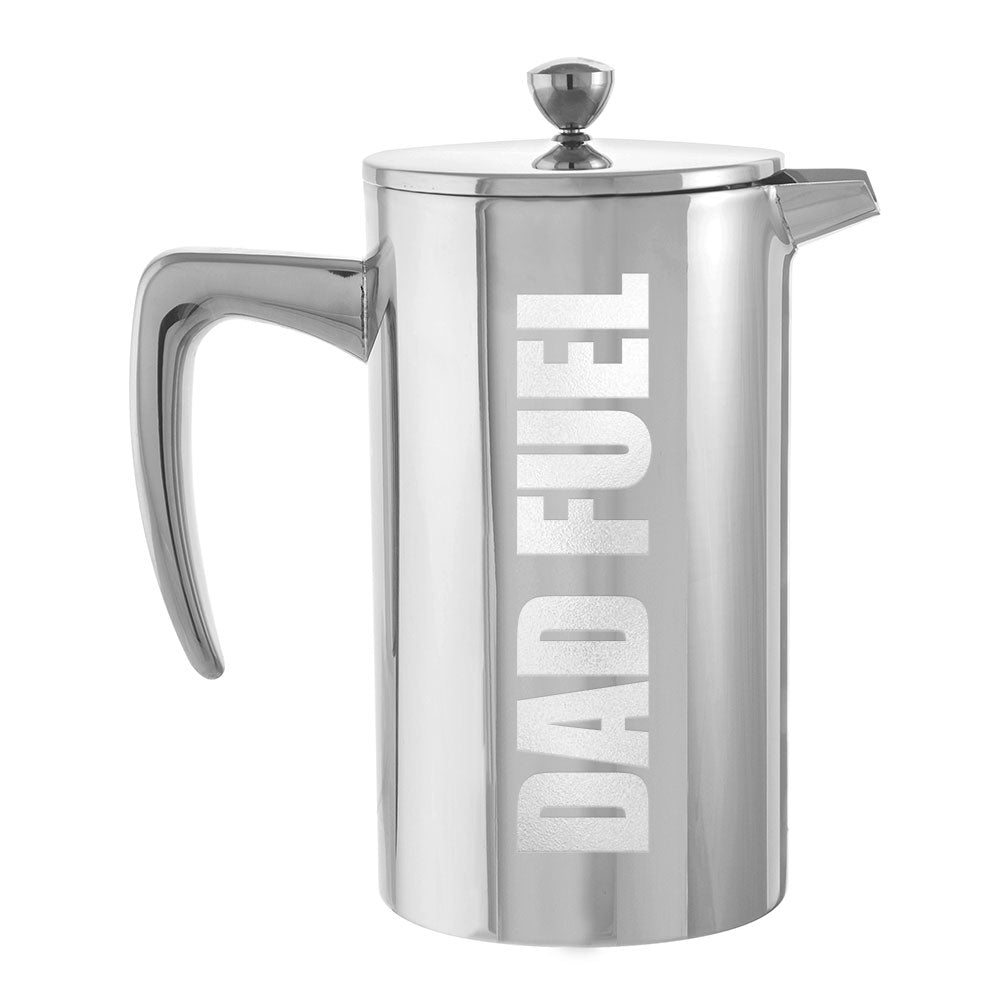 DUBLIN Stainless Steel French Press - 1000ml/34 fl. oz - Dad Fuel (Custom Laser Etched) - Pack of 4 - Grosche Wholesale Canada - French Press