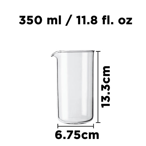 French Press Replacement Beaker - 350ml/11.8 fl. oz - Pack of 4 - Grosche Wholesale Canada - Accessory