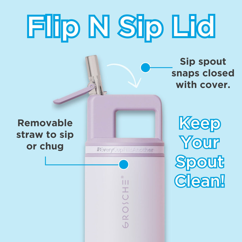 alpine insulated water bottle flip n sip lid