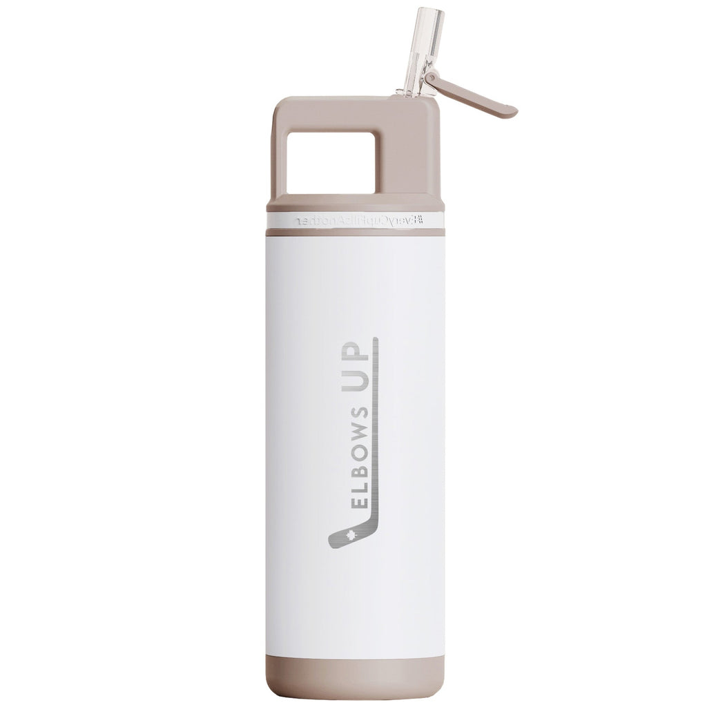 canadian collection tumbler elbows up, cream white