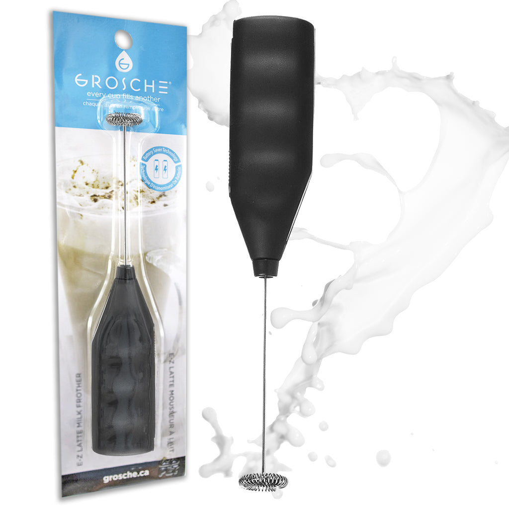 GROSCHE E-Z Latte Milk Frother, Battery Powered, Black - Pack of 4 - Grosche Wholesale Canada - Accessory