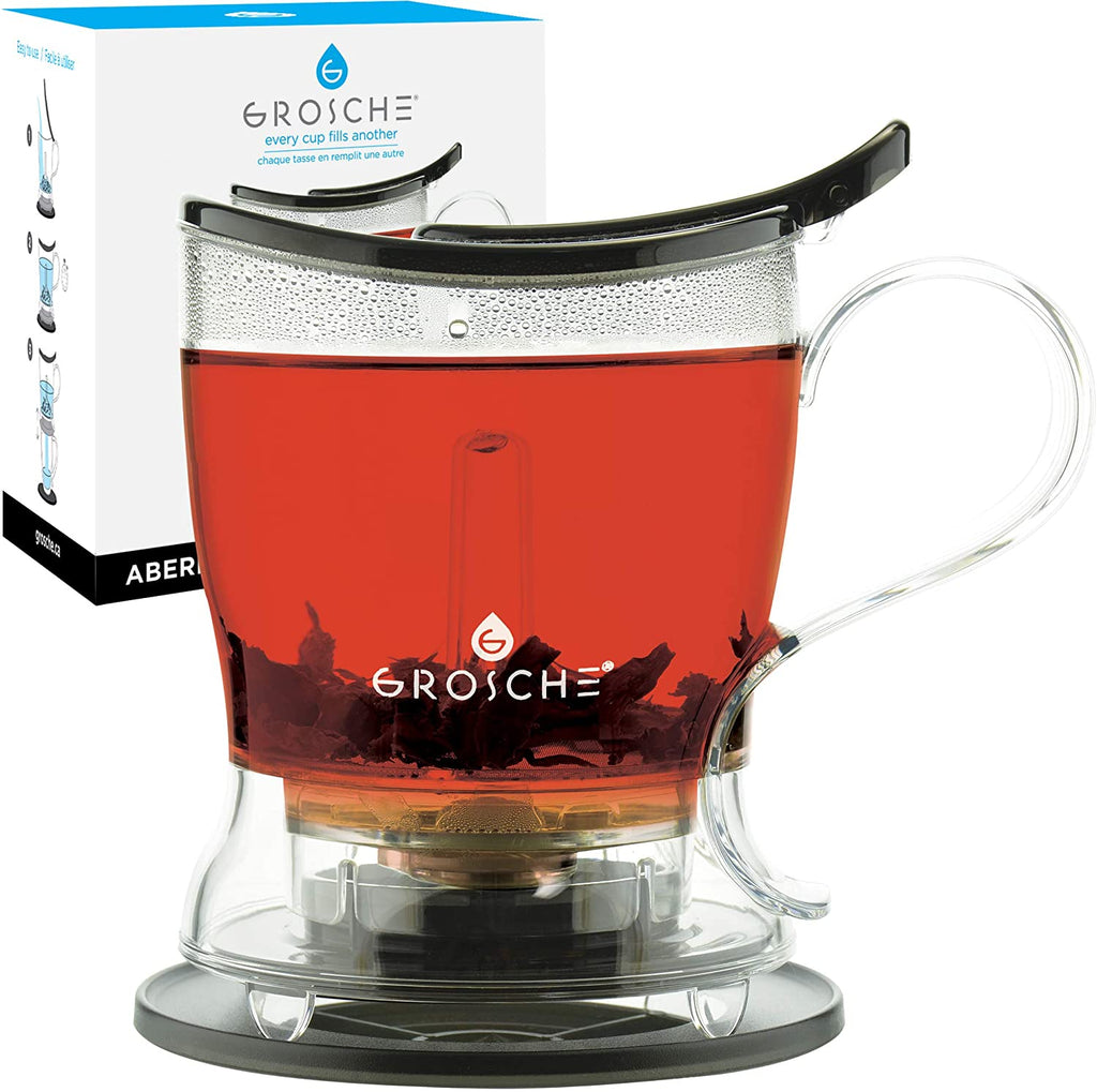 GROSCHE ABERDEEN Smart Tea Maker, Black, 525ml/17.7 fl. oz - Pack of 4 - Grosche Wholesale Canada - 