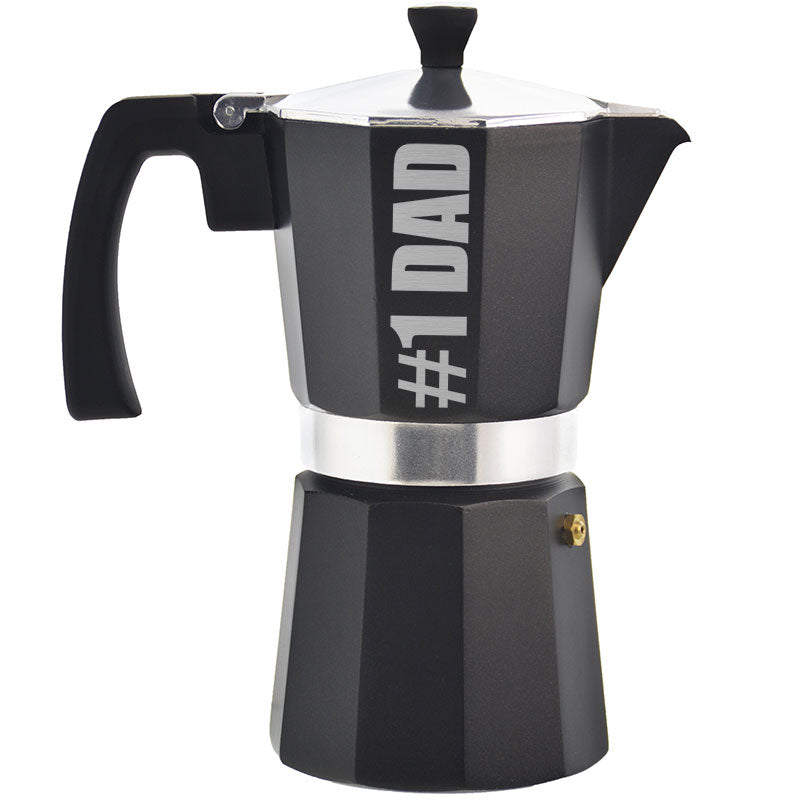 MILANO Stovetop Espresso Maker - #1 Dad (Custom Laser Etched) - Pack of 4 - Grosche Wholesale Canada - Espresso coffee maker