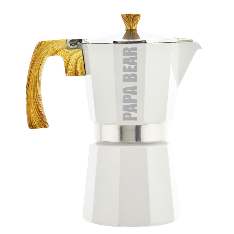MILANO Stovetop Espresso Maker - Papa Bear (Custom Laser Etched) - Pack of 4 - Grosche Wholesale Canada - Espresso coffee maker